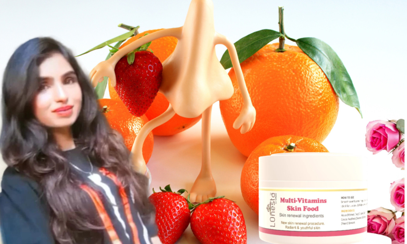Woman applying Lonesta multivitamin skin cream in Pakistan for glowing and nourished skin